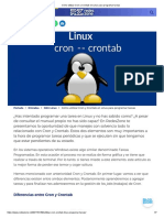 Cómo Utilizar Cron y Crontab en Linux para Programar Tareas