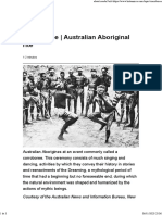 Corroboree - Australian Aboriginal Rite