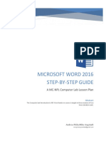 Word 2016 Step-by-Step Guide PDF