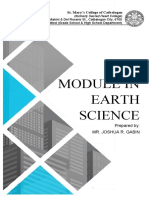 Module in Earth Science: (UNIT 1)