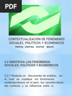 Contextualización de Fenómenos Sociales, Políticos Y Económicos