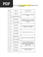 Legal Methods Projects - Regular