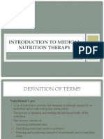 Introduction To Medical Nutrition Therapy