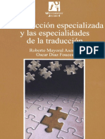 La Traduccion Especializada y Las Especialidades de La Traduccion PDF