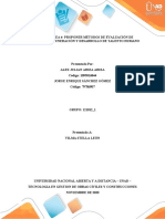 Tarea 4 Proponer Métodos de Evaluación y Desempeño