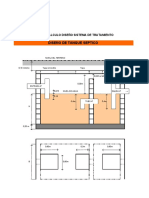 Diseño Tanque Septico y Campo de Infiltración