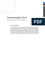 The Deliverability "Top 5": A Best-Practice Guide For E-Mail Marketing