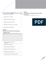 Openmind 1 Unit 2 Skills Test