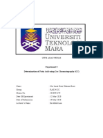 Experiment 3 Determination of Fatty Acid Using Gas Chromatography (GC)