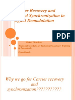 Carrier Recovery and Symbol Synchronization in Signal Demodulation