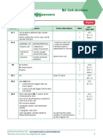 B2 Cell Division Exam Style Answers