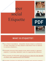 Social Etiquette