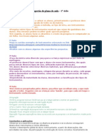 Sugestão de Plano de Aula - 1° Ciclo