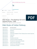 D&A Rules - The Railway Servants (Discipline & Appeal) Rules, 1968 PDF