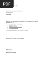 Carta Solicitud Implementos