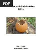 Polian - Diccionario Multidialectal Del Tseltal Enero2015 2 PDF