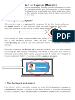 How To Use Laptops (Basics) : Turning On A Computer
