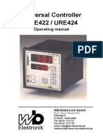 Universal Controller URE422 / URE424: Operating Manual