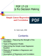 Session 15 Regression and Correlation