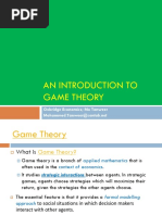 An Introduction To Game Theory: Oxbridge Economics Mo Tanweer