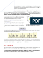 Masa Atómica, Masa Molecular y Moles. Ejercicios