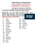 Lista de Piedras Preciosas y PROPIEDADES-ENGASTE - Trabajo 2020-I