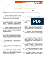 Avaliação NR 10 - Básico Segurança em Instalações E Serviços em Eletricidade