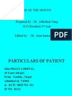 Prepared By: Dr. Abhishek Garg M.D Resident 3 Year Edited By: Dr. Arun Kumar Sharma