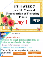 Unit Ii-Week 7 Lesson 31: Modes Of: Reproduction of Flowering Plants