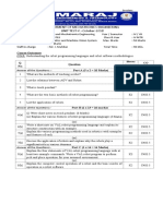 Department of Mechatronics Engineering UNIT TEST-V - October-2018