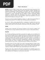 Pilapil v. Ibay-Somera FACTS: Imelda M. Pilapil, A Filipino Citizen, Was Married With Private Respondent, Erich