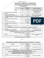 PLAN DE FORMATION 1è-2è-3è Année