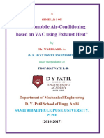 Automobile Air-Conditioning Based On VAC Using Exhaust Heat