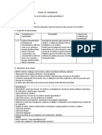 SESION DE APRENDIZAJE de Ciencia