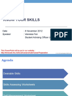 Know Your Skills Nov 2012.pps