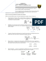 Science 9 Unit 4:reproduction Worksheet 5: Asexual Reproduction