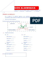 Expresión Algebraica