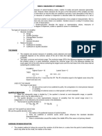 Measures of Variability