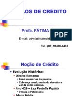 II - Aula 1 - Noção de Crédito - Título de Crédito