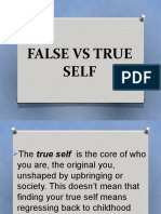 False VS True Self