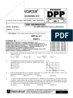 Target: Jee (Advanced) 2019: P H Y S I C S