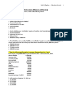 Unit 1 Exam Review - Chapters 1-3