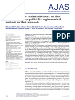 Growth, Carcass Traits, Cecal Microbial Counts, and Blood Chemistry of Meat-Type Quail Fed Diets Supplemented With Humic Acid and Black Cumin Seeds