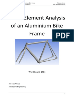 Finite Element Analysis of An Aluminium Bike Frame: Word Count: 1484