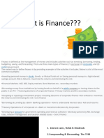 Basics of Finance