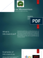 Seminar On Microservices: Submitted For Partial Fulfilment of Credits For MCA-362