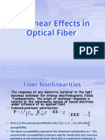 Nonlinear Effects in Optical Fiber