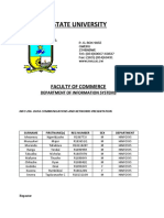 Midlands State University: Faculty of Commerce