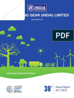 ZF Steering Gear (India) Limited: Annual Report 2017-2018