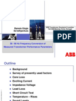 50 To 60 HZ Conversion Transformer Testing